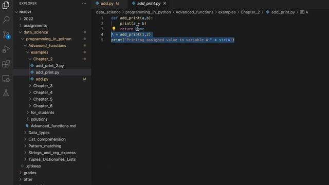 Advanced functions - No return functions - Python смотреть онлайн