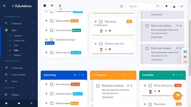 Education Dashboard Bootstrap Admin Template with LTR Theme смотреть онлайн