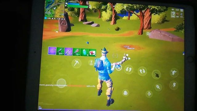 Fortnite gameplay plus victory Royal 9 kills on iPad air 3 смотреть онлайн