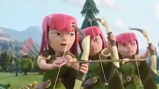 Movie footage of wizards, giants, wall destroyers, archers & wall destroyers смотреть онлайн