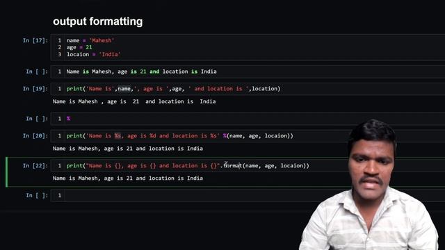 printing in python part-2 | output formatting | python tutorial | complete python course | смотреть онлайн