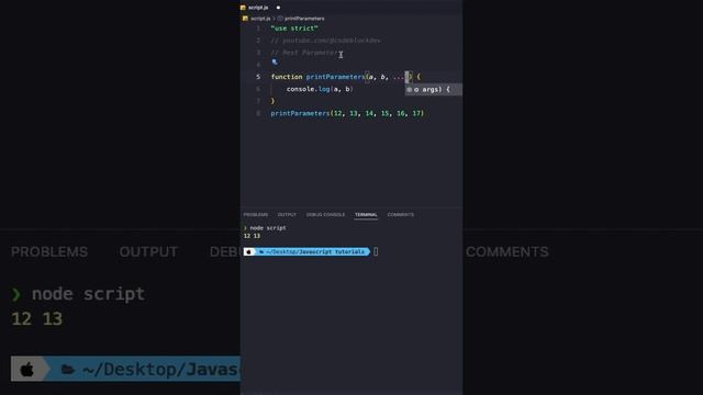 ✅ Javascript (...Rest Parameters) are very useful #javascript_tutorial #javascript #learnjavascript смотреть онлайн