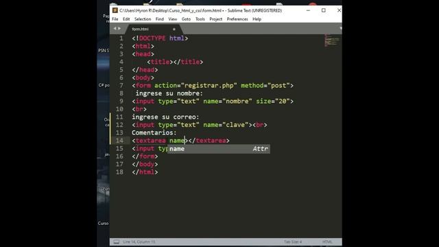 Programación Digital-Clase 4.2 TEXTAREA смотреть онлайн