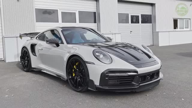 Porsche 911 Turbo S 2024 года выпуска от MANSORY - Звук, интерьер и экстерьер