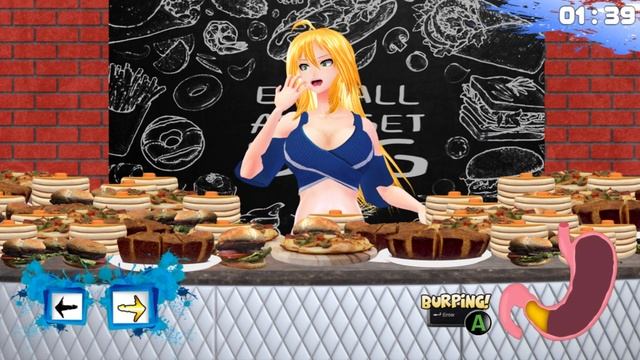 Eat all you can minigame for SELENA Belly Story! смотреть онлайн