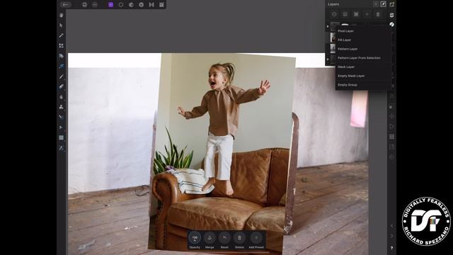 Retro TV Pop-up Affinity Photo tutorial photo manipulation iPad version. смотреть онлайн