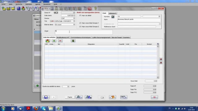 Logiciel Facture Suisse|GesFacture: Creation d'un devis смотреть онлайн