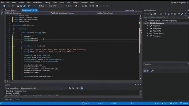 How to install/connect MySQL Connector for C#. Query examples смотреть онлайн