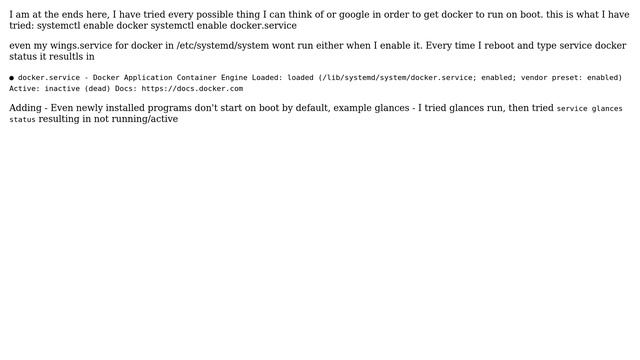 DevOps & SysAdmins: Docker WILL NOT Run on boot/reboot 18.04 LTS смотреть онлайн