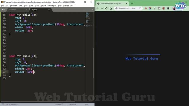 Animated Border Using HTML and Css | animation border using html and css смотреть онлайн