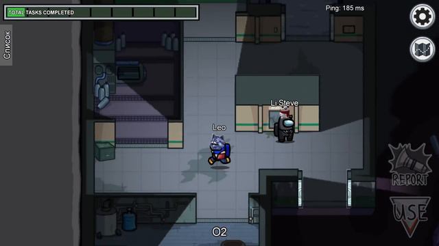 МАСКА КОТА ЛЕО в AMONG US??? смотреть онлайн