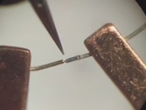 Микросварка Игла_ Сварка проволоки 0,2 серебро (2019г.)