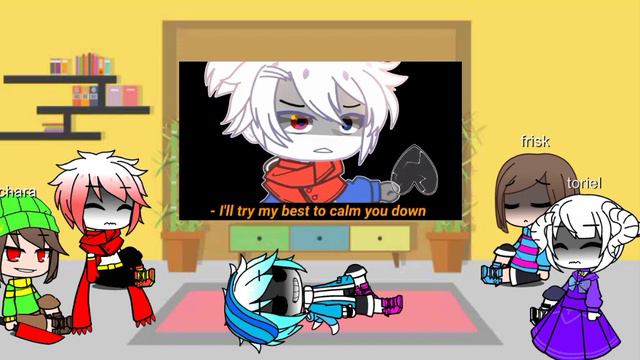Undertale Reacts What Does It Mean To Live Sans Angst смотреть онлайн