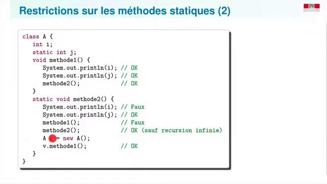 Méthodes statiques смотреть онлайн