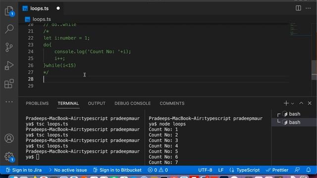 TypeScript Loops | Do While loop | For-of loop | For-in loop | Typescript in [Hindi] 2022 | Part- смотреть онлайн