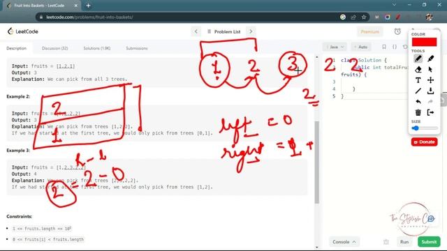 904. Fruit Into Baskets | Detailed Explanation | Java Code | LeetCode смотреть онлайн