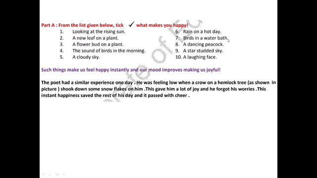 GNCT | DOE | Worksheet | English | Class 10th | Dust Of Snow 18 Aug 2020 смотреть онлайн