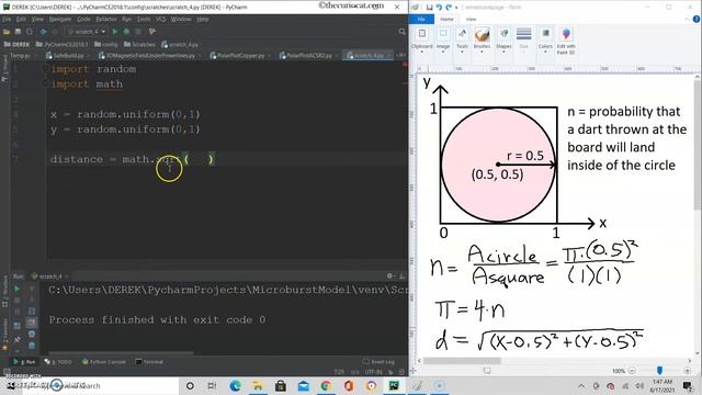 Python Lesson 7: Estimating Pi (Project 1) смотреть онлайн