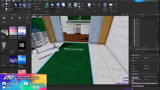 ROBLOX STUDIO | BUILDING AN AIRPORT IN ROBLOX + Q&A смотреть онлайн