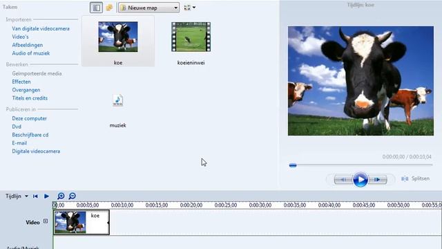 Filmpjes maken met Windows Movie Maker - Bronbestanden monteren op de tijdlijn смотреть онлайн