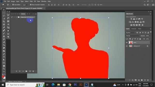 Watercolor Art Photoshop Action Video смотреть онлайн