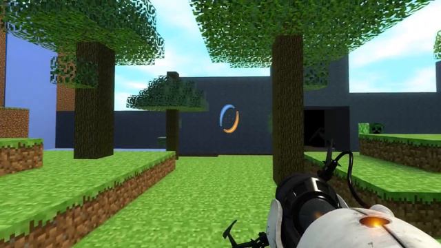 Я ПОПАЛ В РЕАЛИСТИЧНЫЙ МАЙНКРАФТ С ПОРТАЛЬНОЙ ПУШКОЙ!!! смотреть онлайн