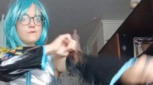 стала Хатсуне Мику!! cosplay Hatsune Miku!! реакция прохожих, гуляем :]
