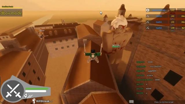 Убиваю титанов из атаки титанов в Roblox! Это PoZiTiV смотреть онлайн
