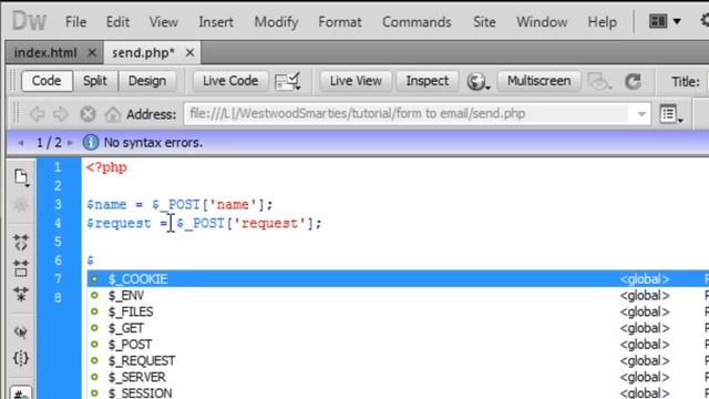 PHP: Form to email смотреть онлайн