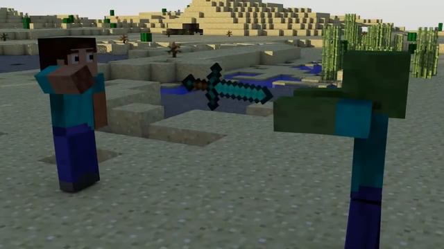 Опасная пустыня Minecraft Animation смотреть онлайн