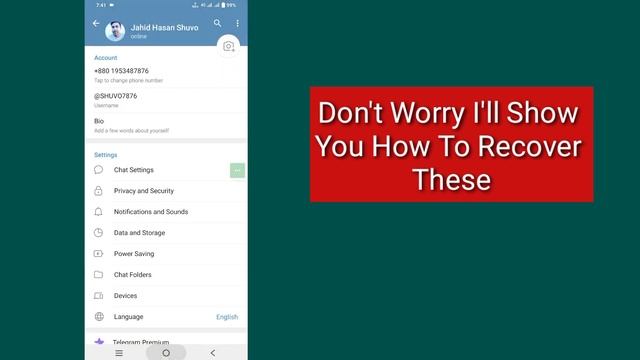 How to Recover Telegram Deleted Messages, Photos and Videos | Telegram deleted message recovery смотреть онлайн