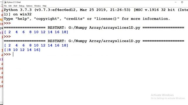 1D Array Slices смотреть онлайн
