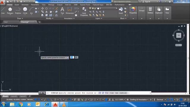 Autocad 2016 Tutorial From Beginning: 15.How To Draw Polygon In Hindi смотреть онлайн