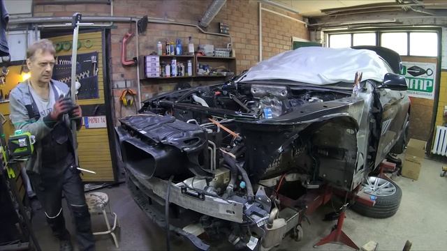 BMW F13 (6). Front End Rebuilding. Ремонт переда.