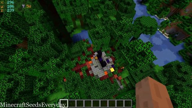 Minecraft Java 1.16.5 Seed: Acacia village, jungle temple, desert pyramid, and portal all near spaw смотреть онлайн