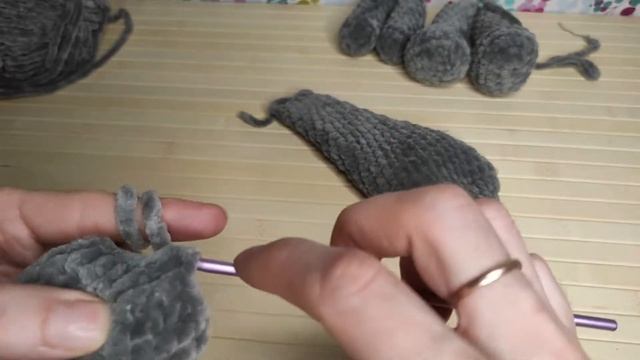 Зайчик из плюшевой пряжи крючком мастер класс МК 3 часть клуб VSK смотреть онлайн