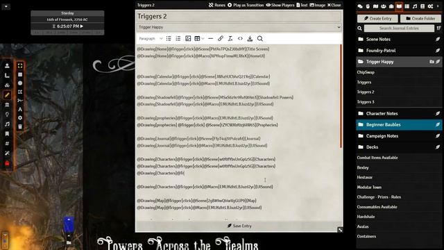 Foundry VTT Creating Unique and Interactive Scenes with Trigger Happy смотреть онлайн
