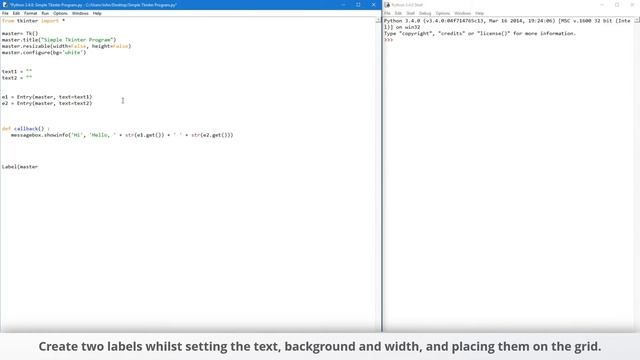 J Coding - Simple Python Tkinter Program смотреть онлайн