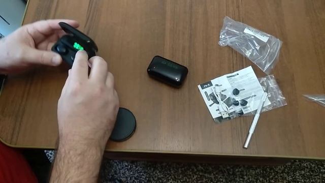 Беспроводные наушники F9,-5купил за 360р. смотреть онлайн