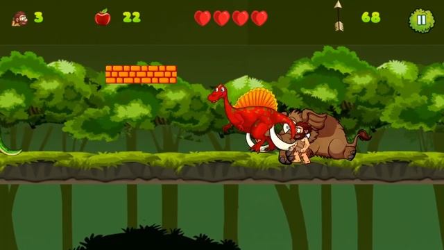 Caveman Adventure Gameplay - Level 16 смотреть онлайн