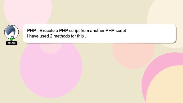 PHP : Execute a PHP script from another PHP script смотреть онлайн