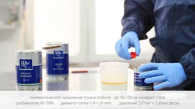 ЭПОКСИДНЫЙ ГРУНТ LIGHTPRIMER GFK Нанесение распылитель 1 смотреть онлайн