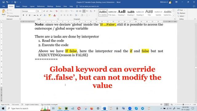 Day 35- Batch 3 - Variable Scope, Binding, Local, NonLocal, Global - Part 3 смотреть онлайн