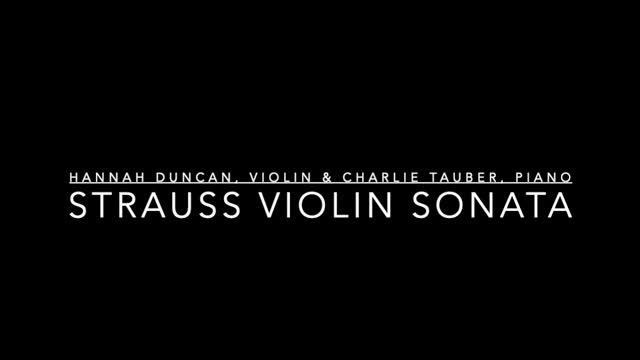 MP3 version: Strauss, Violin Sonata in E-flat Major - Hannah Duncan, violin смотреть онлайн