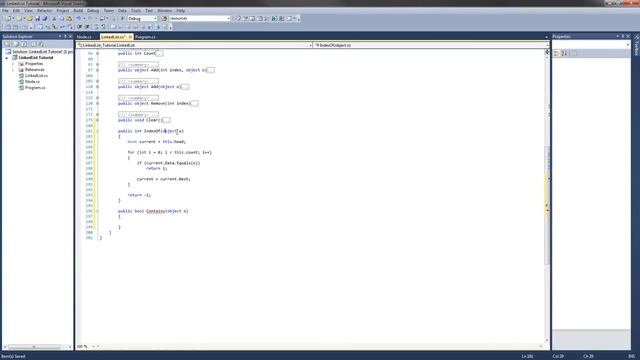 C# LinkedList Tutorial - 6 - The IndexOf and Contains methods смотреть онлайн