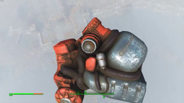 Fallout 4 - Flying engine! (bug) смотреть онлайн