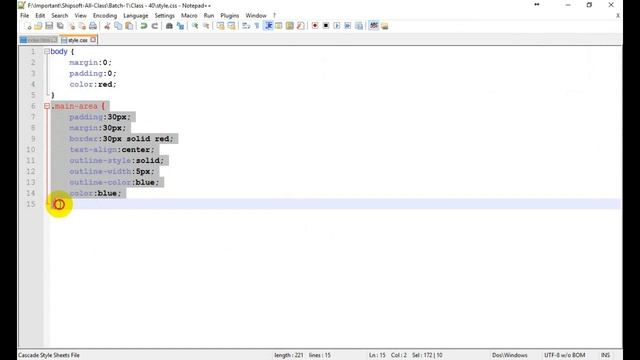 Web Design Class-40 HTML-CSS(Css part-10 Box Model,Outline,Css Text) смотреть онлайн
