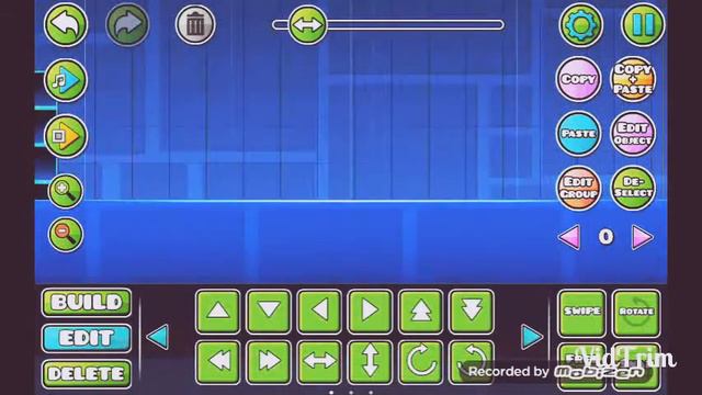 Как сделать небо мелькающим и портал далеко от верхнего!/Geometry dash#8 смотреть онлайн