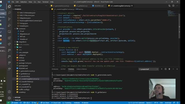 Ethers.js V5 Code Examples Using Node.js & Infura смотреть онлайн
