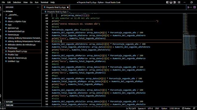 ● Proyecto final 5 y 6 py Python смотреть онлайн